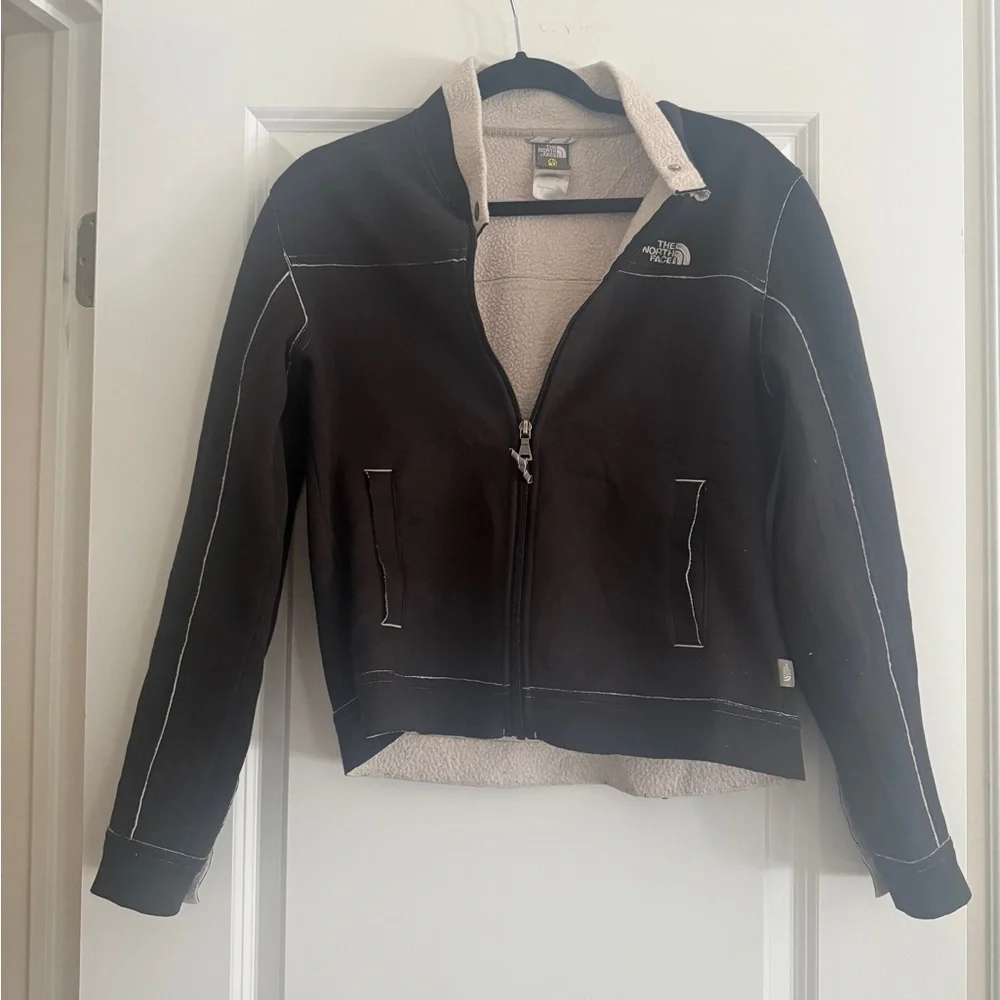 North Face Jacket Womens Black A5 Series Fleece Lined Full Zip Outdoors M - Picture 2 of 9